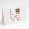 Cocker Spaniel #2 LOVE Greeting Cards Pack of 8 Blank Cards with Envelopes Whimsical A7 Size 5x7