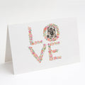 German Shepherd #4 LOVE Greeting Cards Pack of 8 Blank Cards with Envelopes Whimsical A7 Size 5x7