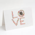 German Shepherd #6 LOVE Greeting Cards Pack of 8 Blank Cards with Envelopes Whimsical A7 Size 5x7