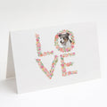 Jack Russell Terrier #4 LOVE Greeting Cards Pack of 8 Blank Cards with Envelopes Whimsical A7 Size 5x7