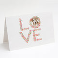Labrador Retriever #8 LOVE Greeting Cards Pack of 8 Blank Cards with Envelopes Whimsical A7 Size 5x7
