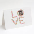 Rottweiler #4 LOVE Greeting Cards Pack of 8 Blank Cards with Envelopes Whimsical A7 Size 5x7