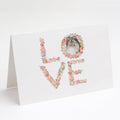 Sheltie #4 LOVE Greeting Cards Pack of 8 Blank Cards with Envelopes Whimsical A7 Size 5x7