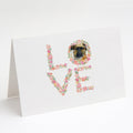 Brussels Griffon Love Greeting Cards Pack of 8 Blank Cards with Envelopes Whimsical A7 Size 5x7