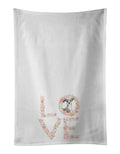 Italian Greyhound Love Kitchen Towel Set of 2 White Dish Towels Decorative Bathroom Hand towel for Hand, Face, Hair, Yoga, Tea, Dishcloth, 19 X 28", White