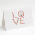Maltese Love Greeting Cards Pack of 8 Blank Cards with Envelopes Whimsical A7 Size 5x7