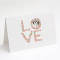 Shih Tzu #2 Love Greeting Cards Pack of 8 Blank Cards with Envelopes Whimsical A7 Size 5x7