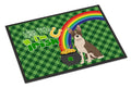 Brindle Boston Terrier St. Patrick's Day Doormat Indoor Outdoor 24H X 36W Front Door Mat Rugs for Entryway, Non Slip Washable Low Pile,