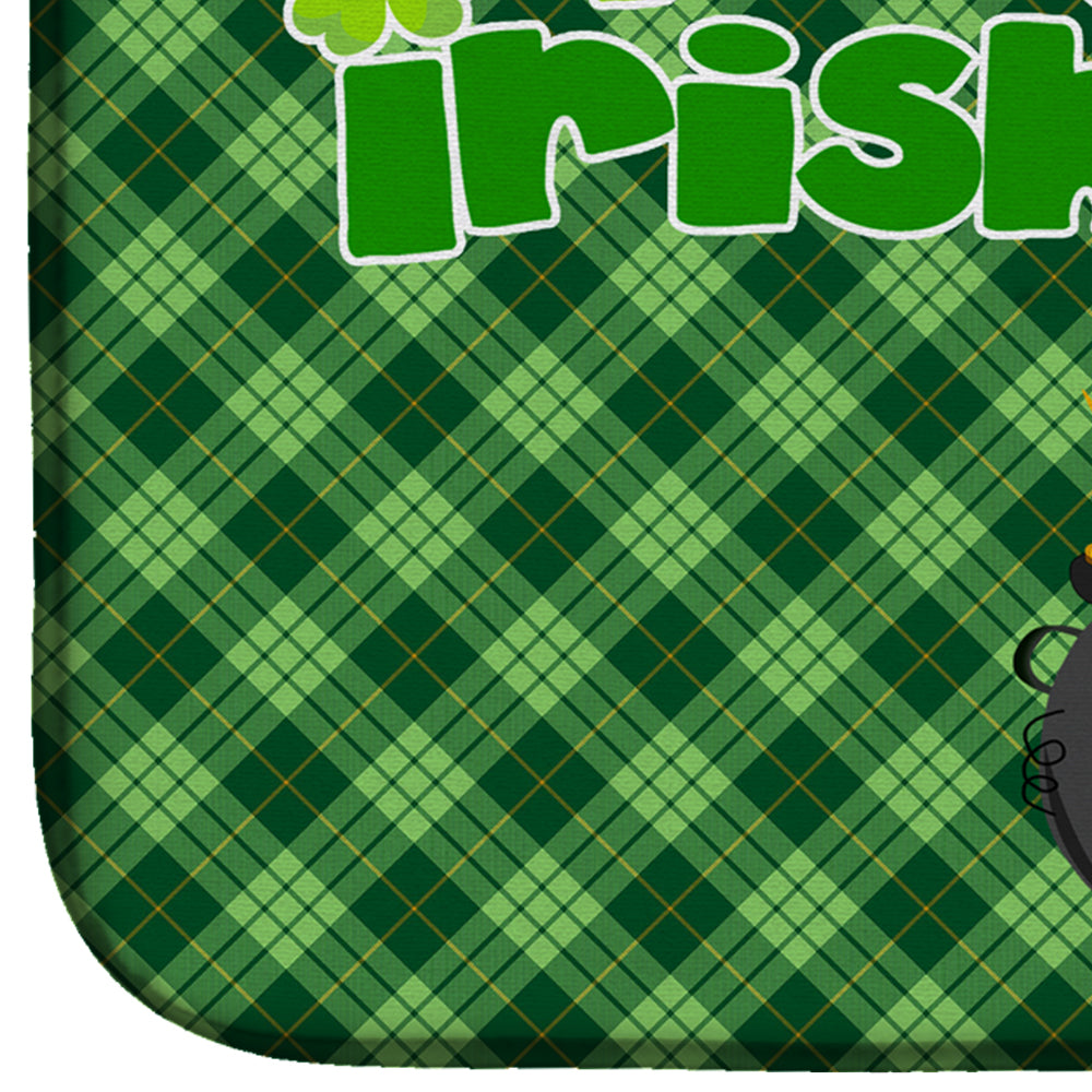 Red and White Papillon St. Patrick's Day Dish Drying Mat Absorbent Dish Drying Mat Pad for Kitchen Counter Dish Drainer Mat for Countertop, 14 x 21", Multicolor
