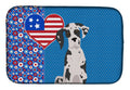 Harlequin Great Dane USA American Dish Drying Mat Absorbent Dish Drying Mat Pad for Kitchen Counter Dish Drainer Mat for Countertop, 14 x 21", Multicolor