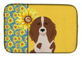Summer Sunflowers Longhair Red Pedbald Dachshund Dish Drying Mat Absorbent Dish Drying Mat Pad for Kitchen Counter Dish Drainer Mat for Countertop, 14 x 21", Multicolor