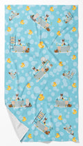 Red Boston Terrier Bath Towel Large Oversized Plush Fitness Body Towel, Ultra Soft Absorbent Quick Drying, 42"L x 24"W