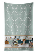 Blenheim Cavalier Spaniel in the Kitchen Kitchen Towel Velour Plush Front and Cotton Loop Back Machine Washable