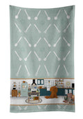 Ruby Cavalier Spaniel in the Kitchen Kitchen Towel Velour Plush Front and Cotton Loop Back Machine Washable