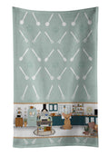 Gold Chihuahua in the Kitchen Kitchen Towel Velour Plush Front and Cotton Loop Back Machine Washable
