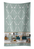 Fawn and White Chihuahua in the Kitchen Kitchen Towel Velour Plush Front and Cotton Loop Back Machine Washable