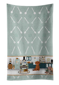 Wirehair Red Dachshund in the Kitchen Kitchen Towel Velour Plush Front and Cotton Loop Back Machine Washable