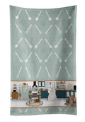 Maltese in the Kitchen Kitchen Towel Velour Plush Front and Cotton Loop Back Machine Washable