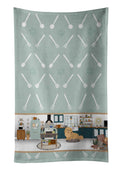 Gold Pekingese in the Kitchen Kitchen Towel Velour Plush Front and Cotton Loop Back Machine Washable