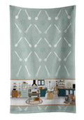Gold and White Shih Tzu in the Kitchen Kitchen Towel Velour Plush Front and Cotton Loop Back Machine Washable