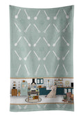 Westie West Highland White Terrier in the Kitchen Kitchen Towel Velour Plush Front and Cotton Loop Back Machine Washable
