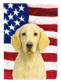 Lemon Belton English Setter American Flag House Flag 28x40 Porch Sleeve Pole Decorative Outside Yard Banner Artwork Wall Hanging, Polyester