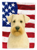 Sealyham Terrier American Flag House Flag 28x40 Porch Sleeve Pole Decorative Outside Yard Banner Artwork Wall Hanging, Polyester