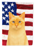 Flame Point Cat American House Flag 28x40 Porch Sleeve Pole Decorative Outside Yard Banner Artwork Wall Hanging, Polyester