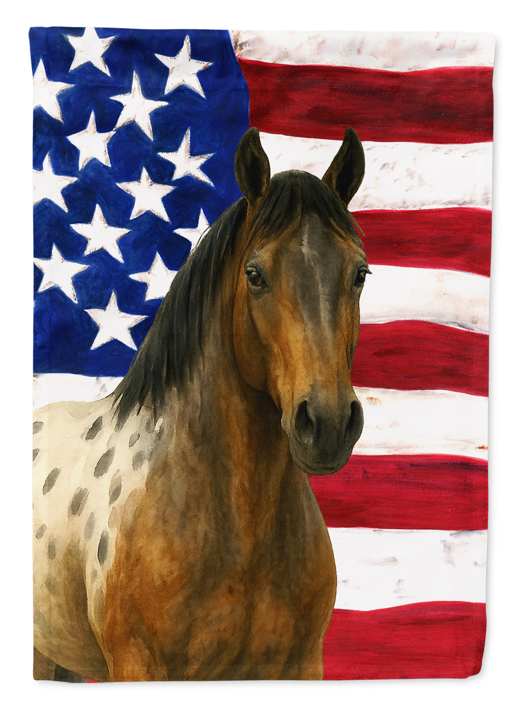 Blanket Andalusian Horse American House Flag 28x40 Porch Sleeve Pole Decorative Outside Yard Banner Artwork Wall Hanging, Polyester