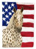 Leopard Spot Andalusian Horse American House Flag 28x40 Porch Sleeve Pole Decorative Outside Yard Banner Artwork Wall Hanging, Polyester