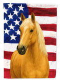 Palomino Missouri Fox Trotter Horse American House Flag 28x40 Porch Sleeve Pole Decorative Outside Yard Banner Artwork Wall Hanging, Polyester
