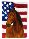 Bay Tennessee Walking Horse American House Flag 28x40 Porch Sleeve Pole Decorative Outside Yard Banner Artwork Wall Hanging, Polyester
