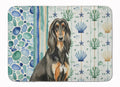 Black & Tan Afghan Hound Coastal Sea Glass Memory Foam Kitchen Mat Machine Washable Anti-Fatigue Cushion Comfort Bath or Kitchen Rug