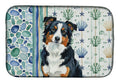 Black Tri American Shepherd Coastal Sea Glass Dish Drying Mat Absorbent Dish Drying Mat Pad for Kitchen Counter Dish Drainer Mat for Countertop, 14 x 21", Multicolor