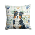 Black Tri American Shepherd Coastal Sea Glass Decorative Throw Pillow 18x18 Indoor Outdoor Accent Cushion, Fabric Cover with Insert for Sofa, Bed, Porch & Living Room