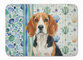 Beagle Coastal Sea Glass Memory Foam Kitchen Mat Machine Washable Anti-Fatigue Cushion Comfort Bath or Kitchen Rug