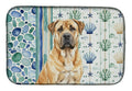 Fawn Boerboel Coastal Sea Glass Dish Drying Mat Absorbent Dish Drying Mat Pad for Kitchen Counter Dish Drainer Mat for Countertop, 14 x 21", Multicolor