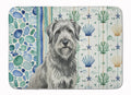 Gray Briard Coastal Sea Glass Memory Foam Kitchen Mat Machine Washable Anti-Fatigue Cushion Comfort Bath or Kitchen Rug