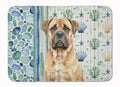 Bullmastiff Coastal Sea Glass Memory Foam Kitchen Mat Machine Washable Anti-Fatigue Cushion Comfort Bath or Kitchen Rug
