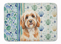 Cavapoo Coastal Sea Glass Memory Foam Kitchen Mat Machine Washable Anti-Fatigue Cushion Comfort Bath or Kitchen Rug