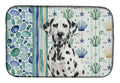 Dalmatian Coastal Sea Glass Dish Drying Mat Absorbent Dish Drying Mat Pad for Kitchen Counter Dish Drainer Mat for Countertop, 14 x 21", Multicolor