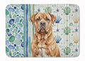Dogue de Bordeaux Coastal Sea Glass Memory Foam Kitchen Mat Machine Washable Anti-Fatigue Cushion Comfort Bath or Kitchen Rug
