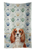 Blenheim English Toy Spaniel Coastal Sea Glass Kitchen Towel Velour Plush Front and Cotton Loop Back Machine Washable
