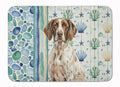 German Shorthaired Pointer Coastal Sea Glass Memory Foam Kitchen Mat Machine Washable Anti-Fatigue Cushion Comfort Bath or Kitchen Rug