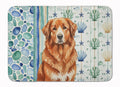 Reddish Brown Great Pyrenees Coastal Sea Glass Memory Foam Kitchen Mat Machine Washable Anti-Fatigue Cushion Comfort Bath or Kitchen Rug