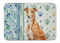 Red Greyhound Coastal Sea Glass Memory Foam Kitchen Mat Machine Washable Anti-Fatigue Cushion Comfort Bath or Kitchen Rug