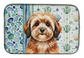 Sable Havanese Coastal Sea Glass Dish Drying Mat Absorbent Dish Drying Mat Pad for Kitchen Counter Dish Drainer Mat for Countertop, 14 x 21", Multicolor