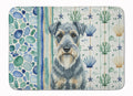 Kerry Blue Terrier Coastal Sea Glass Memory Foam Kitchen Mat Machine Washable Anti-Fatigue Cushion Comfort Bath or Kitchen Rug