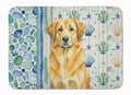 Lion Yellow Leonberger Coastal Sea Glass Memory Foam Kitchen Mat Machine Washable Anti-Fatigue Cushion Comfort Bath or Kitchen Rug