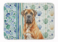 Neapolitan Mastiff Coastal Sea Glass Memory Foam Kitchen Mat Machine Washable Anti-Fatigue Cushion Comfort Bath or Kitchen Rug